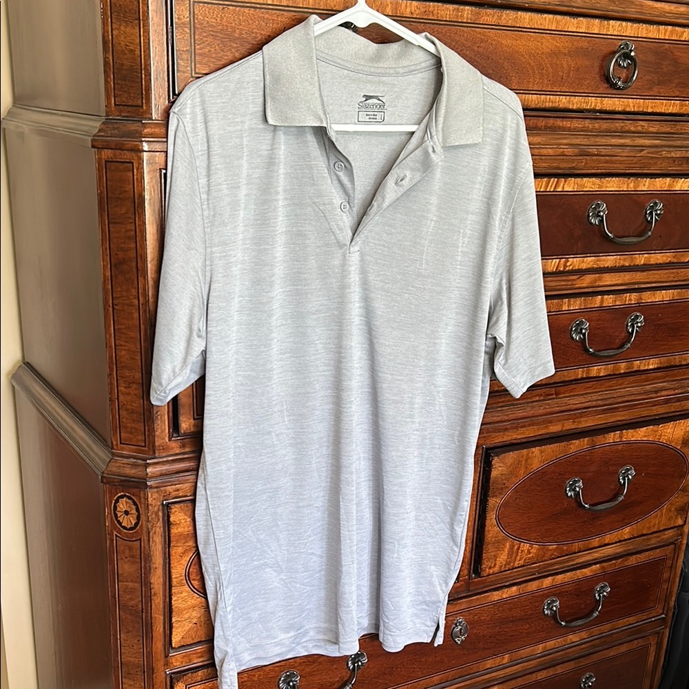 Slazenger Gray Polo Shirt Classic Design